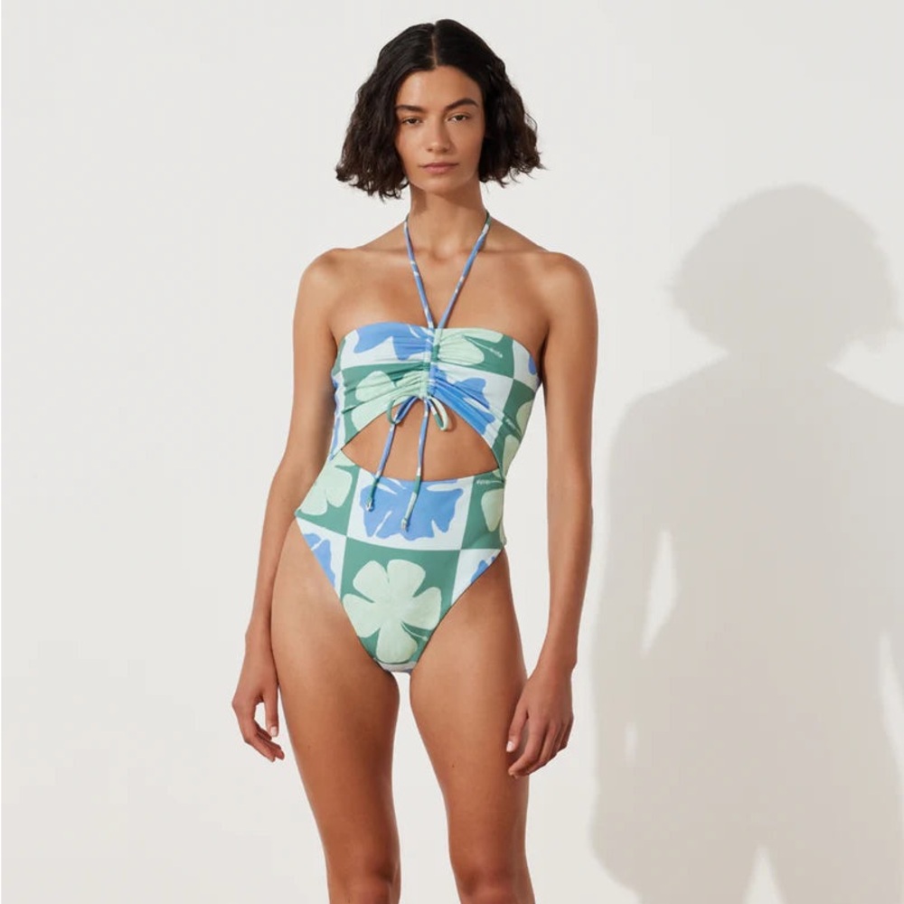 Zulu & Zephyr Hibiscus Halter One piece